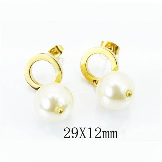 White Pearl Earrings